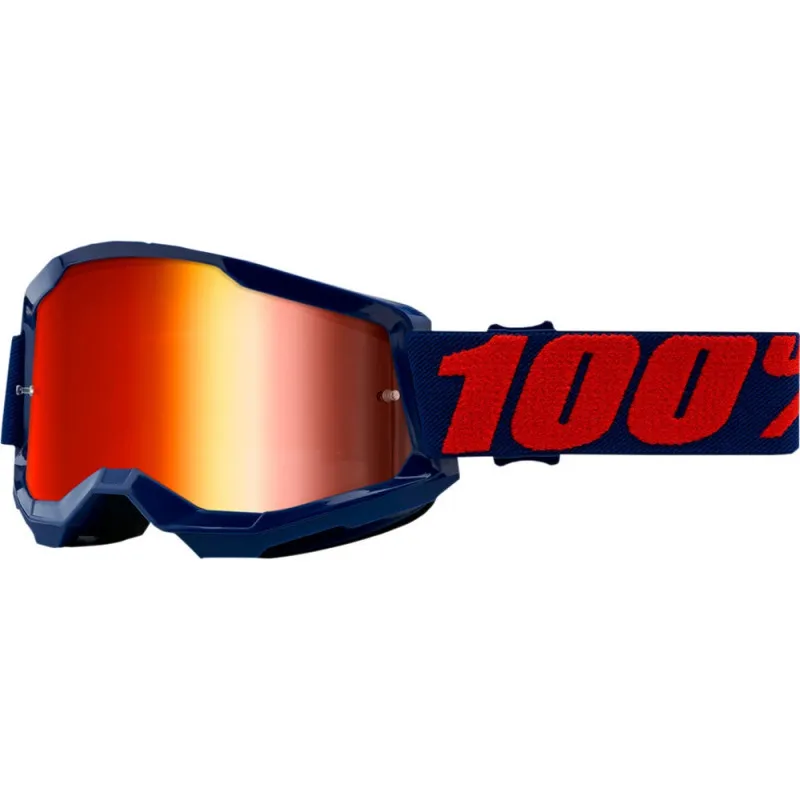 Reducere de preț Ochelari motocross 100% STRATA2 MASEGO-MIRROR RED